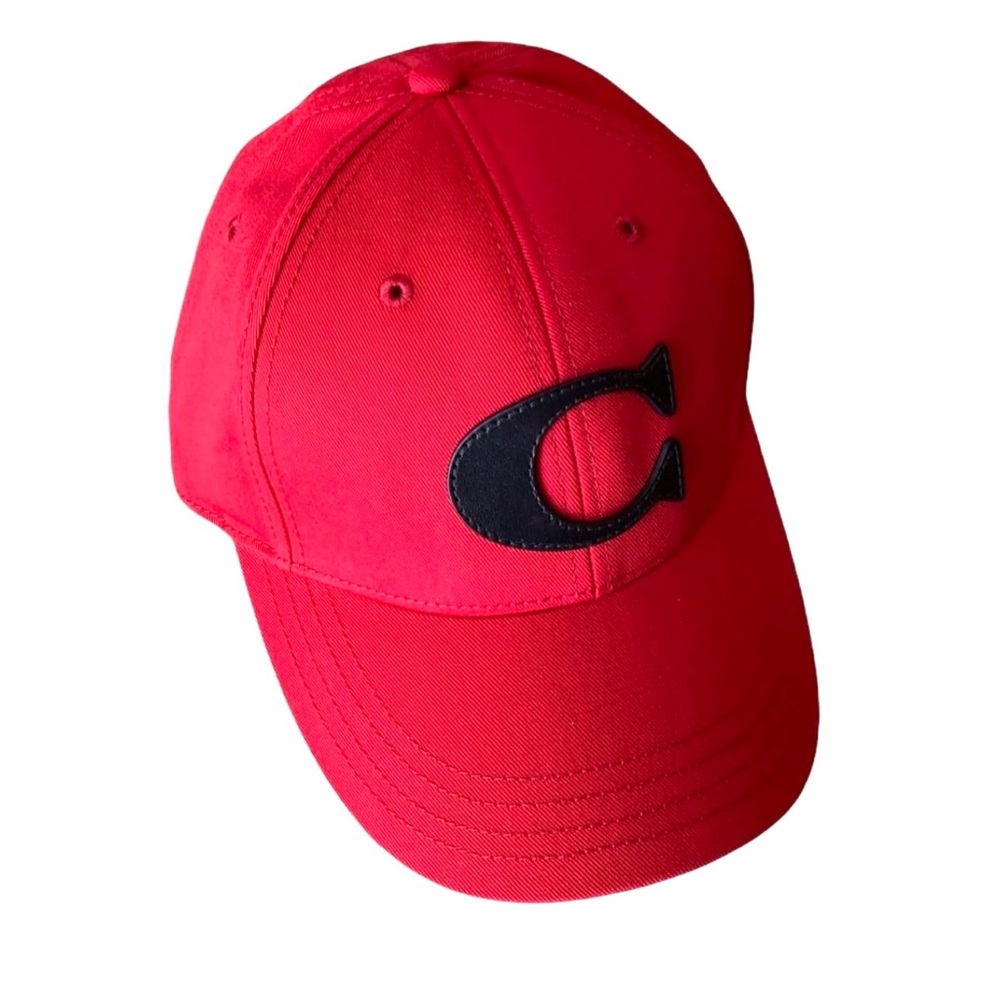 NWT Coach Varsity C Cap Red/ Black M/L - Picture 2 of 5